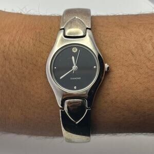 Vintage Silver & Black Timepiece